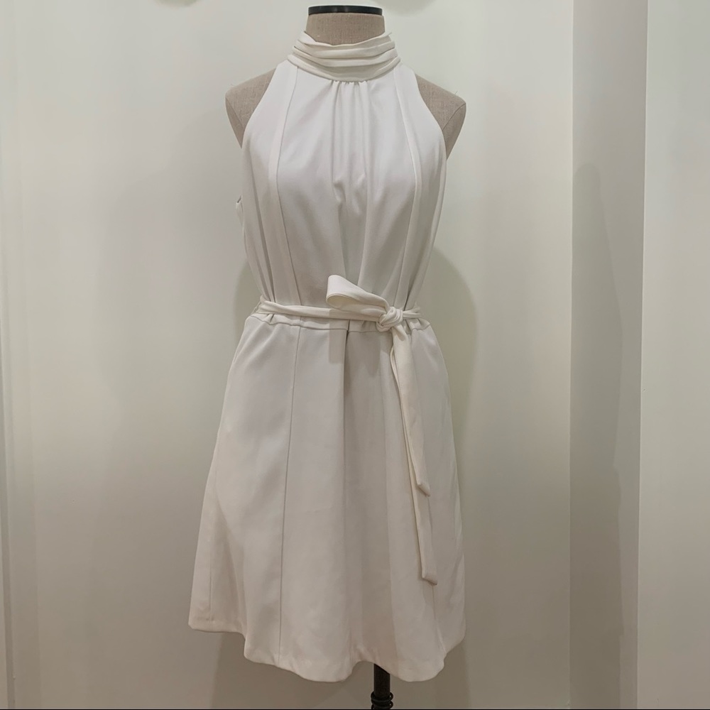 Tommy Hilfiger To Tommy From Zoey Mary Jo White Sleeveless Dress — Size 12